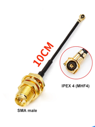 10cm-IPEX4-to-SMA
